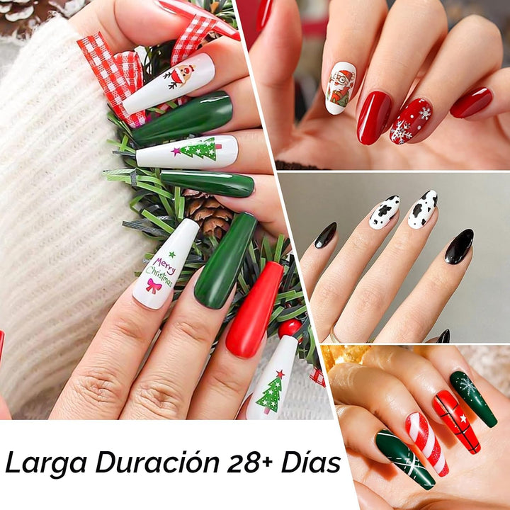CANNI CC1 - Juego de 30 unidades de esmalte de uñas en gel sin hema...