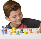 Figura de batalla de Pokémon, paquete de 8 unidades - Seis figuras listas para la batalla de 2 pulgadas y dos figuras de 3 pulgadas, incluyendo Pikachu