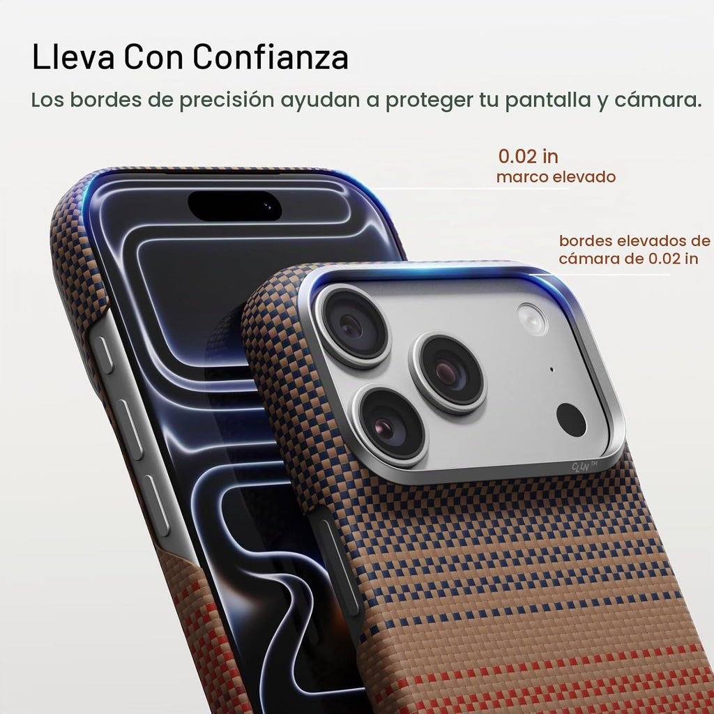 pitaka Funda para iPhone 18 Pro de 6.3" con sensación sin funda, puesta de