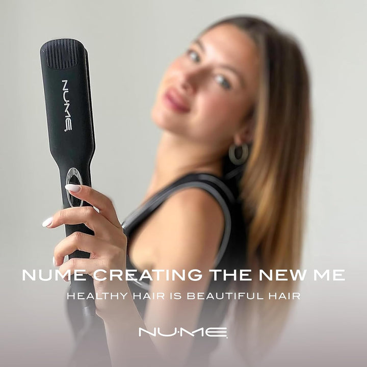 NuMe Megastar X - Plancha de turmalina para el cabello, plancha pla...