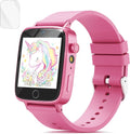 Reloj inteligente para niños con 26 juegos de rompecabezas, reloj para niños y niñas con cámara HD, alarma, reproductor de video/música, podómetro, juguetes de aprendizaje para niños pequeños