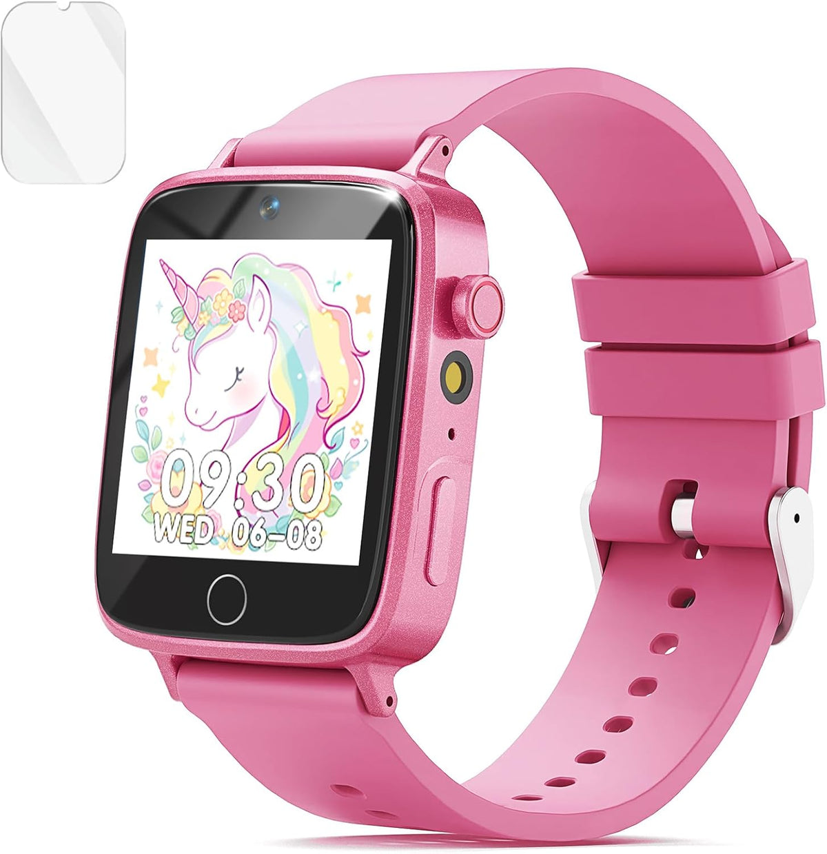 Reloj inteligente para niños con 26 juegos de rompecabezas, reloj para niños y niñas con cámara HD, alarma, reproductor de video/música, podómetro, juguetes de aprendizaje para niños pequeños