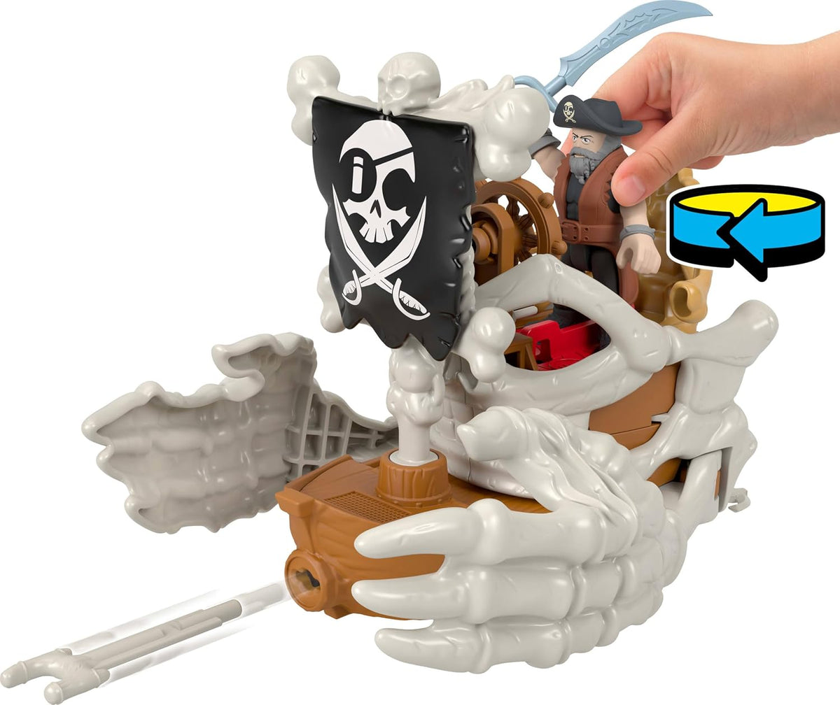 Fisher-Price Imaginext Billy Bones - Juego de barco pirata con accesorios