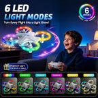 Holy Stone HS180 - Mini dron LED para niños, 3 baterías, apto para