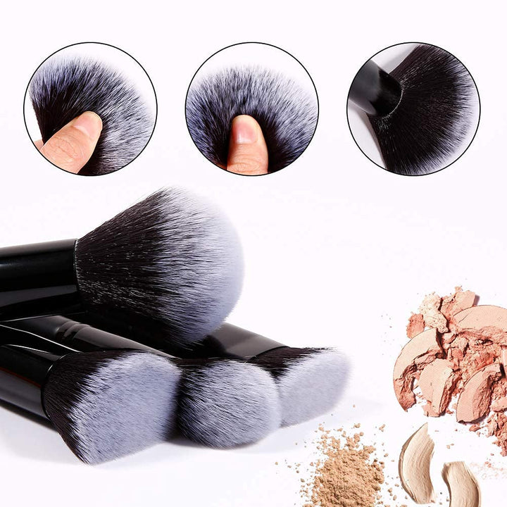 DUcare Juego de brochas de maquillaje Kabuki sintéticas de primera...