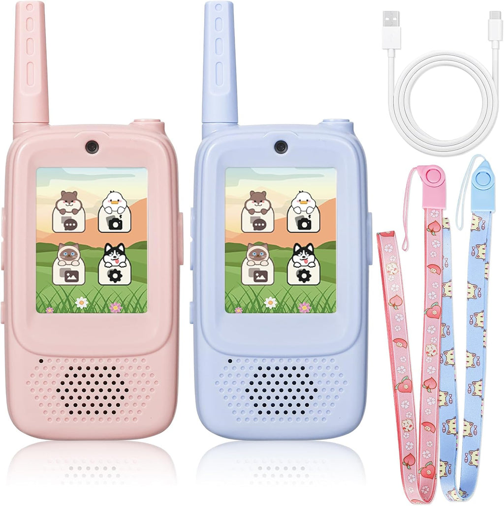 Walkie Talkies de video para niños paquete de 2