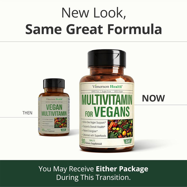 Multivitamínico vegano para mujeres y hombres, multivitaminas esenc...