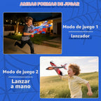 Paquete de 4 lanzadores de aviones de espuma para niños de 4 a 8 años