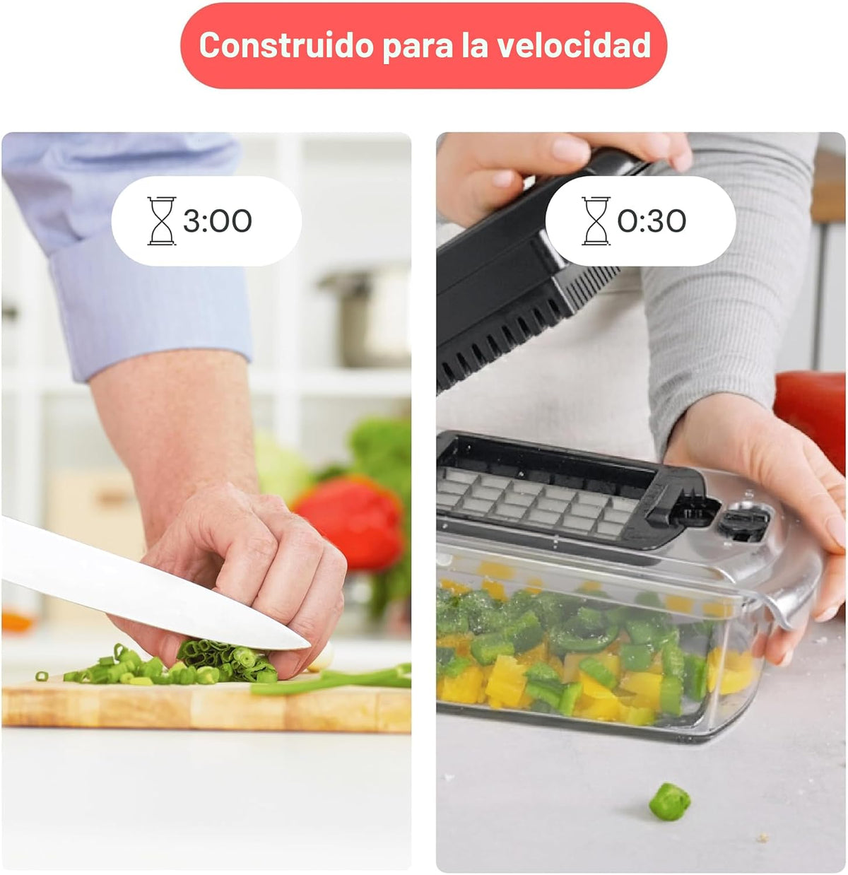 Fullstar Pro - Picador de verduras y espiralizador original, herramienta de