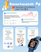 BIGGERFIVE Reloj inteligente para niños, reloj de fitness de 1.8 pies