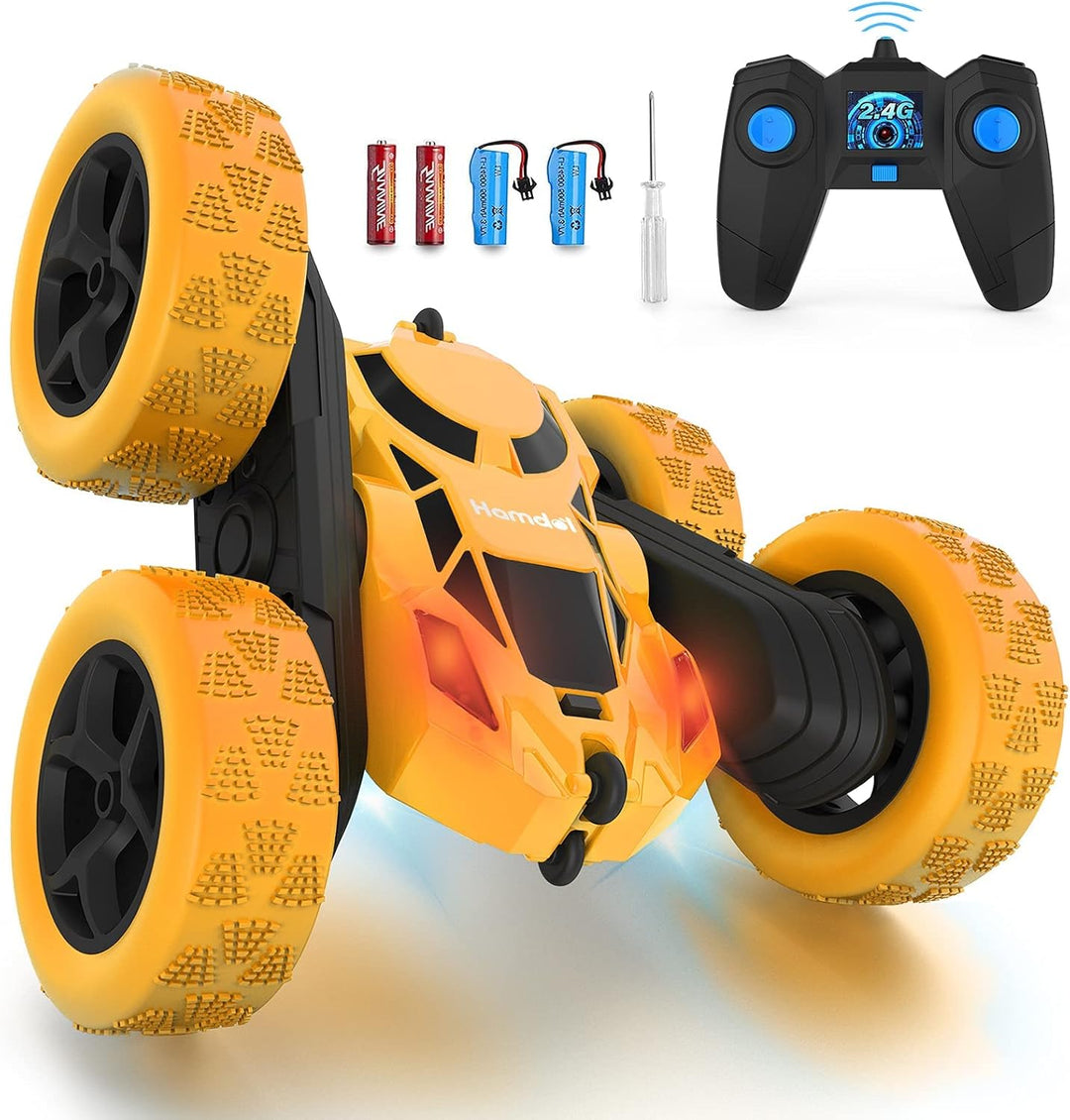 Hamdol Coche de acrobacias con control remoto para niños, vehículo...