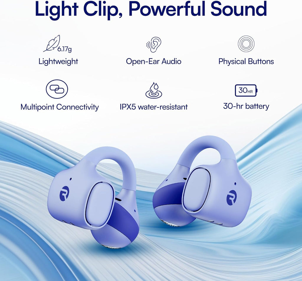 Auriculares con clip para uso diario de Raycon