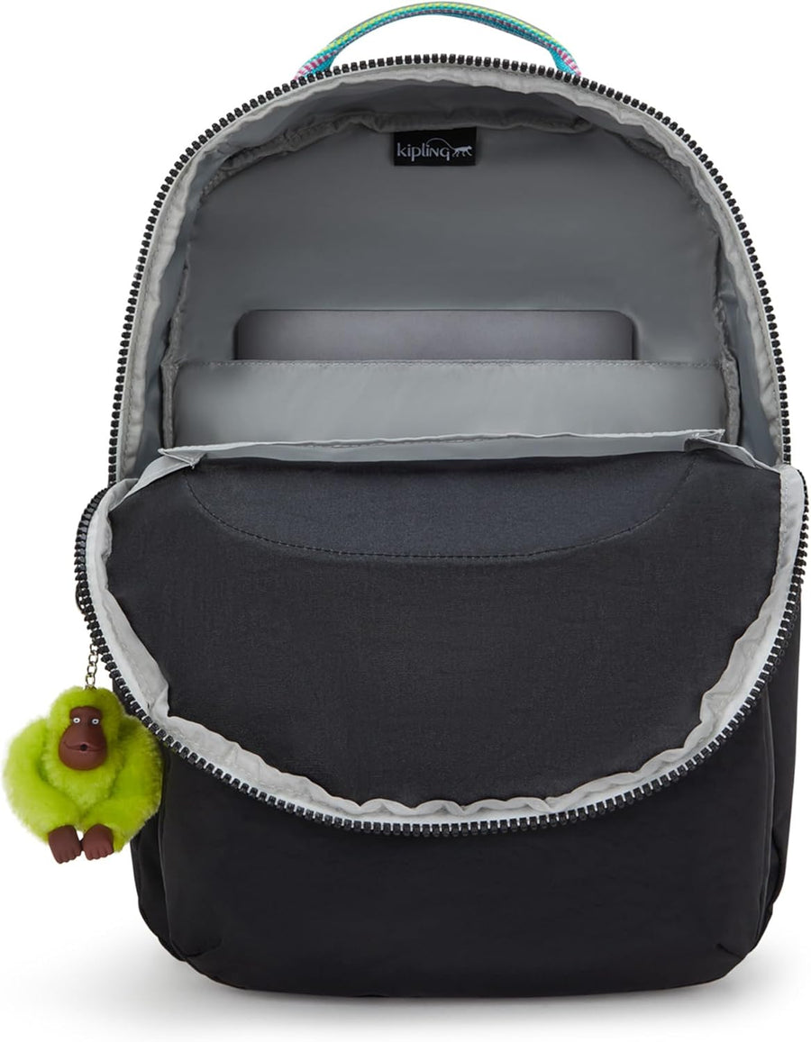 Kipling Mochila para portátil Seoul de 15 pulgadas para mujer, dura...