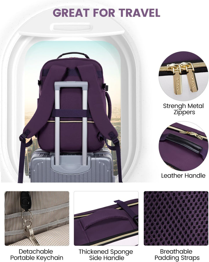 LOVEVOOK Mochila de equipaje de mano artículo personal bolsa de via...