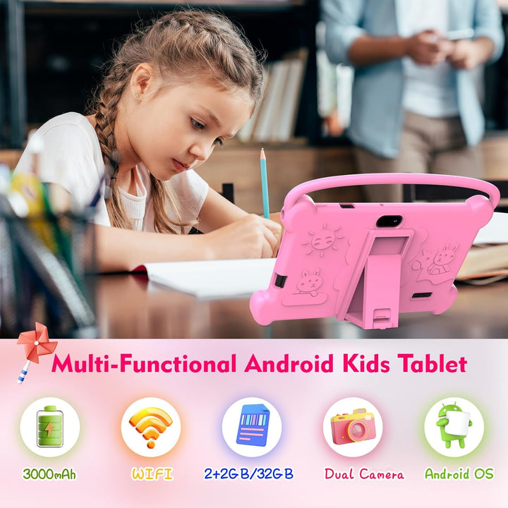 ICONLINK Tableta para Niños de 7 pulgadas 3-9 para Niños, 32GB ROM...
