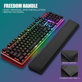 RedThunder K10 - Juego de teclado y mouse y reposamuñecas con cable...
