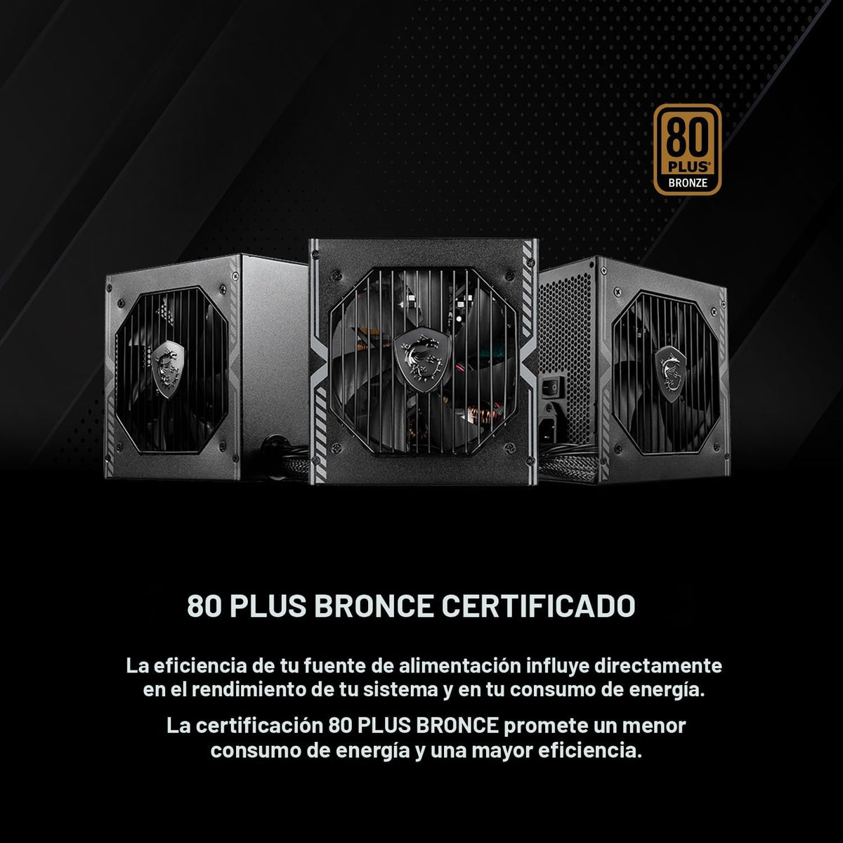 MSI MAG A650BN, fuente de alimentación compacta no modular de 650 W...