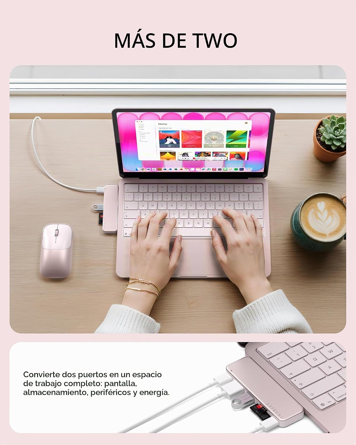Satechi, MN26STD01, hub USB 3, alimentado