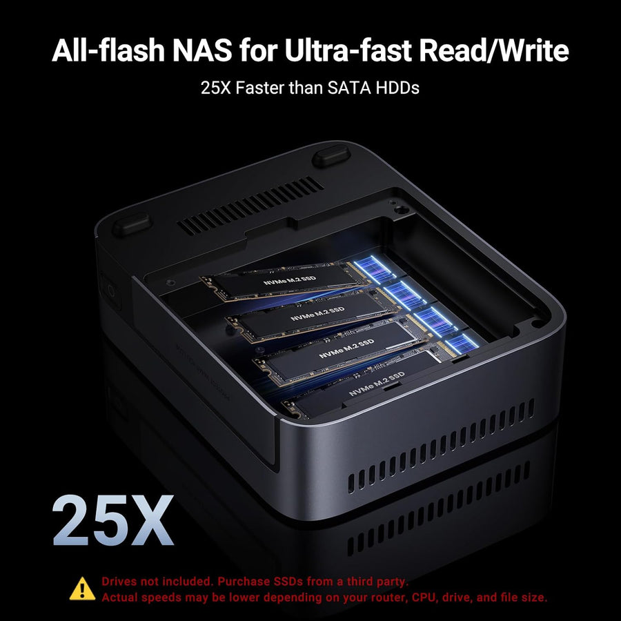 UGREEN NAS DXP480T Plus NAS SSD All-Flash de 4 bahías, CPU Intel i5...