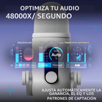 Logitech G Blue Yeti 2 - Micrófono USB para juegos, color blanco roto