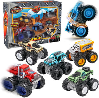 Team Power - Juguetes de Monster Trucks para niños y niñas, 6 paque...