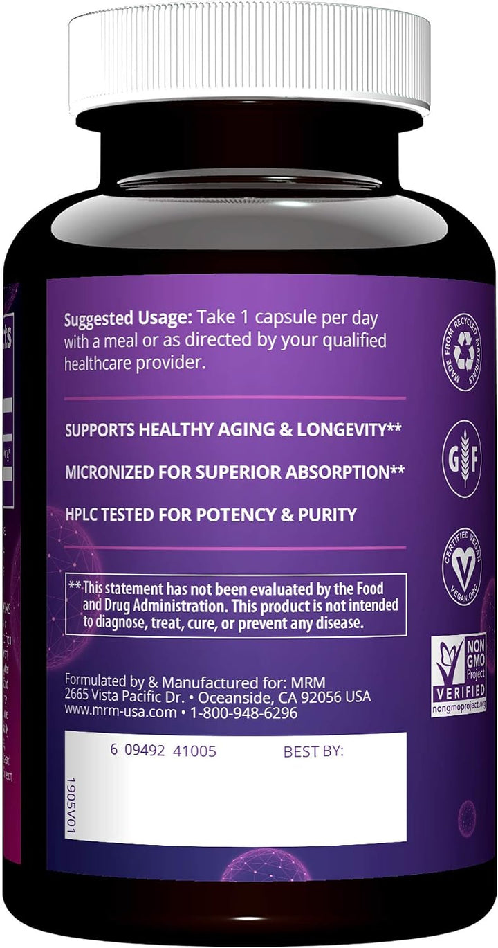 MRM Nutrition DHEA 50mg | Envejecimiento saludable | Micronizado pa...