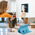 Funda para iPad (A16) de 11 pulgadas 2025 y iPad de 10ª/11ª generación de 10.9 pulgadas 2022, funda magnética con múltiples ángulos, parte trasera a prueba de golpes, soporte para lápiz y apagado y encendido automático, azul cielo