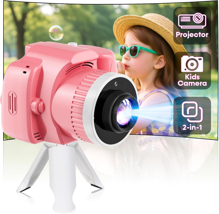Cámara para niños con proyector: regalo perfecto para cumpleaños, N...