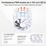 Thermalright Peerless Assassin 120 SE White V2 Enfriador de CPU, 18...