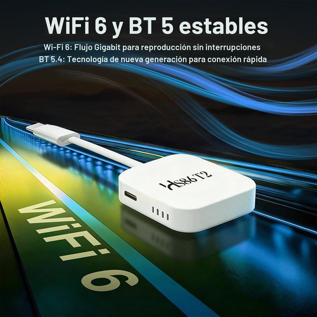 Último Smart TV Stick Android 14.0 2026 4K @60fps Ultra HD TV Stick Android Box 2GB RAM 16GB ROM RK3518 procesador Dual WiFi 6 2.4G/5G BT5 HDR10+ USB2.0 HDMI 2.0 con control remoto por voz Bluetooth