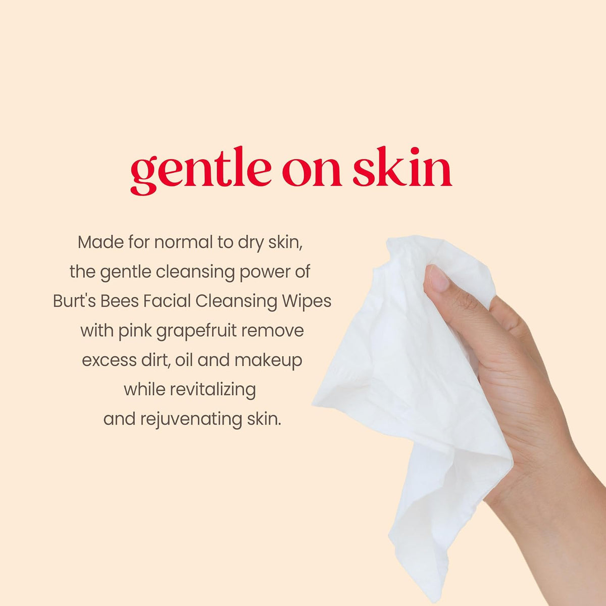 Toallitas de limpieza facial para piel sensible de Burt\u2019s Bees