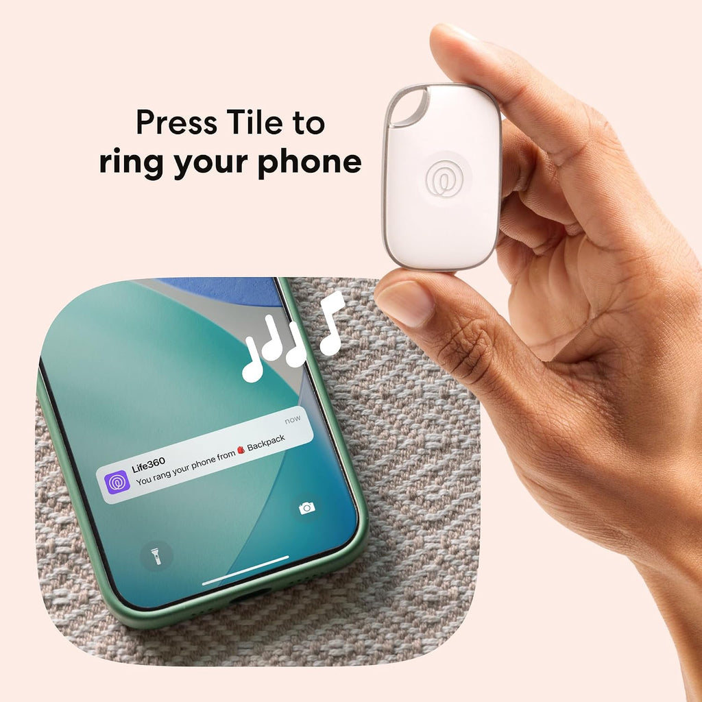 Life360 Tile Pro - Potente rastreador Bluetooth, buscador de llaves y localizador de artículos para llaves, bolsas y más. Compatible con iOS y Android. Buscador de teléfonos. Paquete de 1 (negro)