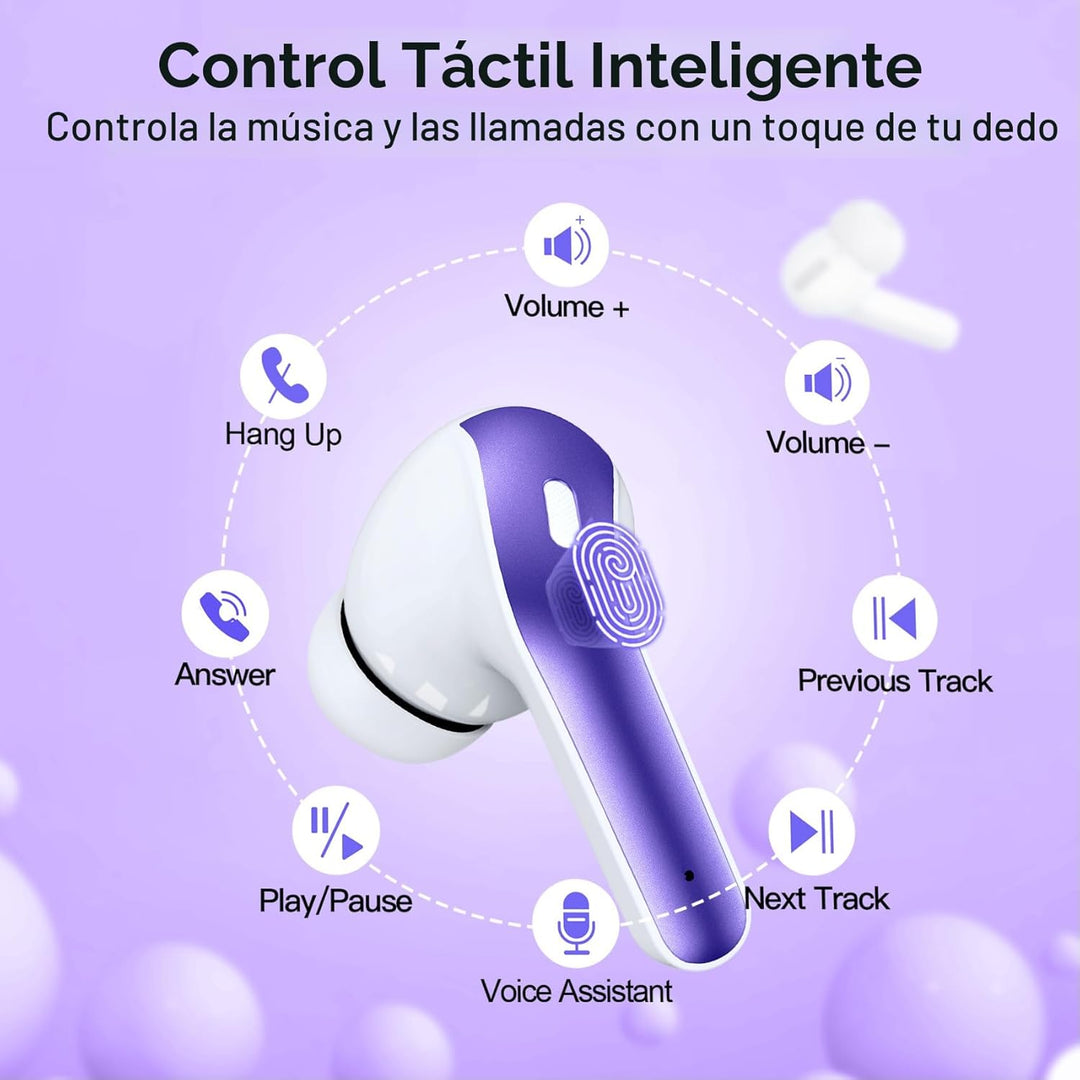 TAGRY Auriculares Bluetooth Verdaderamente Inalámbricos 60H Reprodu...