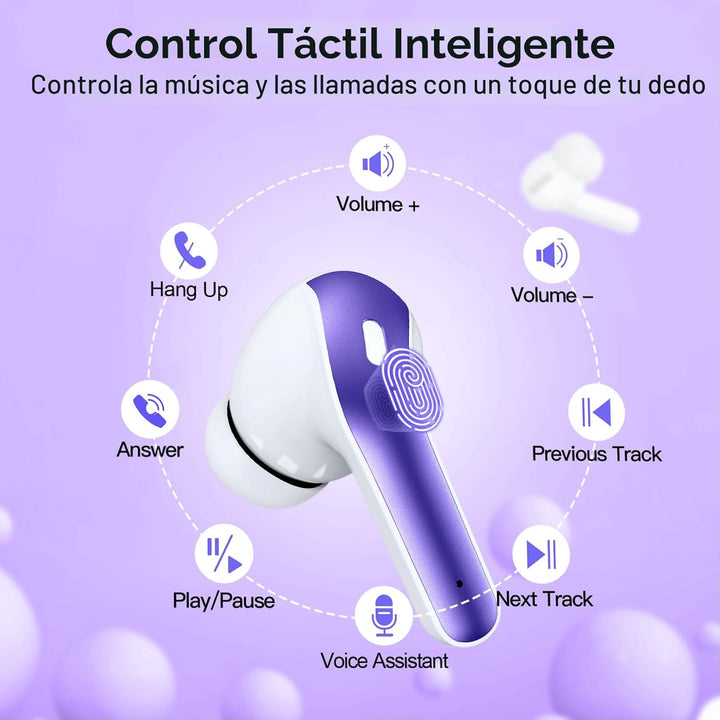 TAGRY Auriculares Bluetooth Verdaderamente Inalámbricos 60H Reprodu...