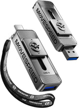 MOVE SPEED Unidades de Estado Sólido de 256GB con Puertos Duales y...