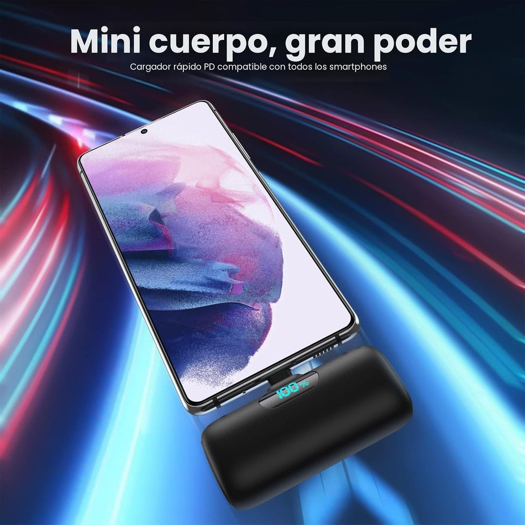 [Paquete de 2] Mini cargador portátil de 5000 mAh, batería portátil...