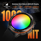 T3 Ultra Smart Relojes para hombre, GPS, resistente, cuerpo de acero inoxidable