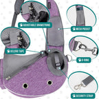 PetAmi - Transportador para perros pequeños, bolso manos libres para