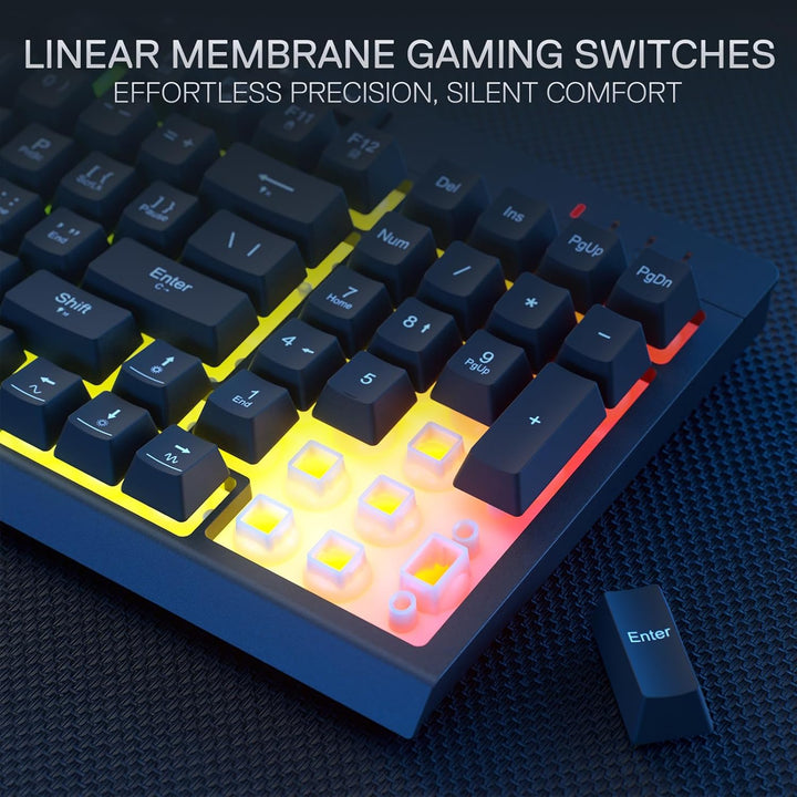 Redragon K515 PRO Shiva RGB - Teclado para videojuegos con membrana...