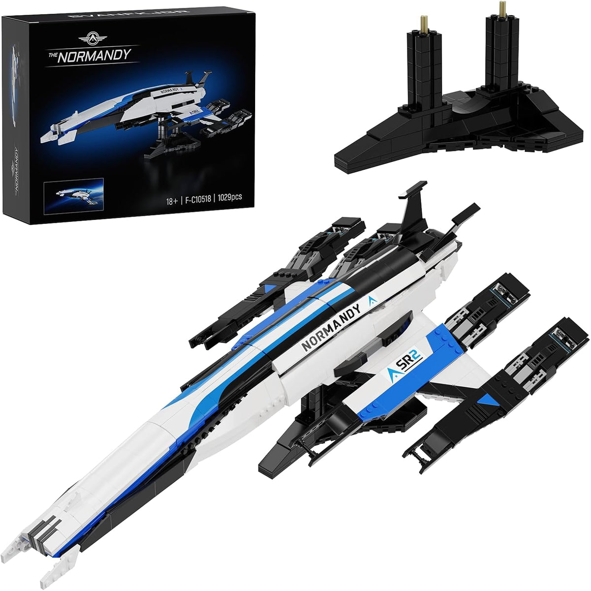 Normandy 2 Spaceship Building Block Set Compatible Lego