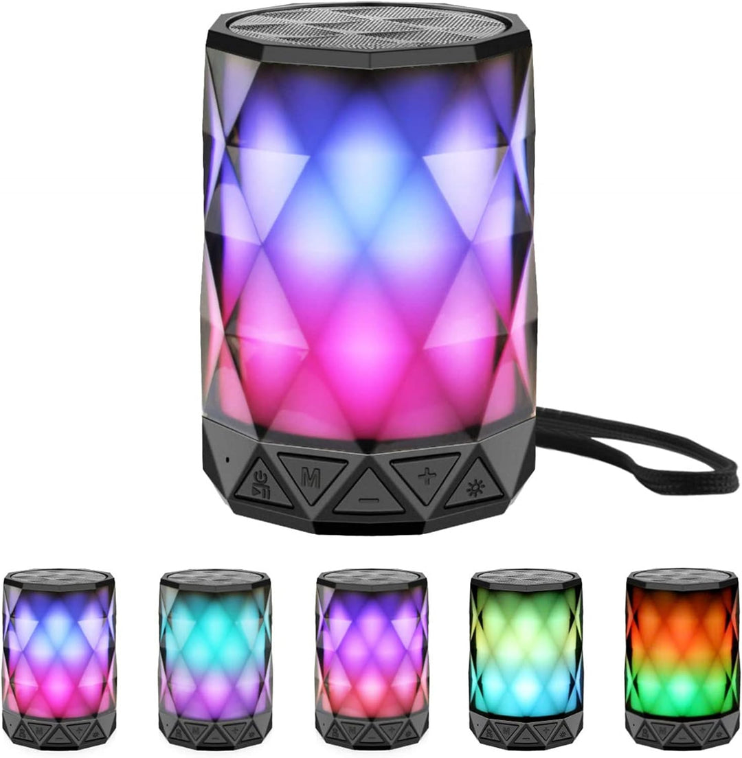 LFS Altavoces Bluetooth portátiles, luz nocturna impermeable, altav...