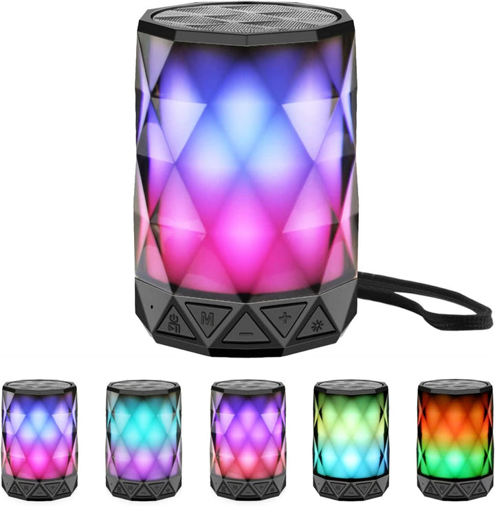 LFS Altavoces Bluetooth portátiles, luz nocturna impermeable, altav...