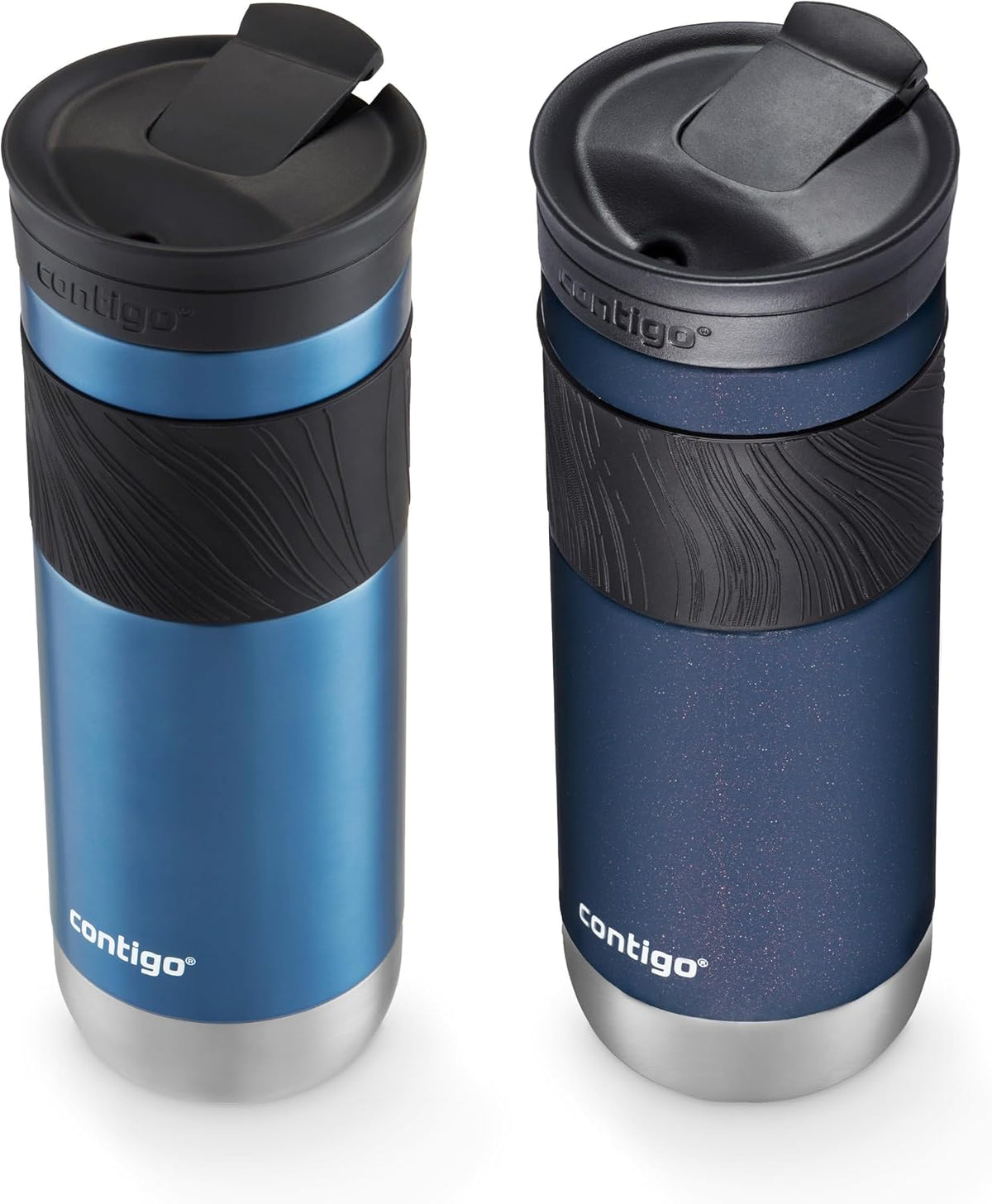 Contigo SnapSeal - Taza de viaje aislada de acero inoxidable, maíz azul, 20