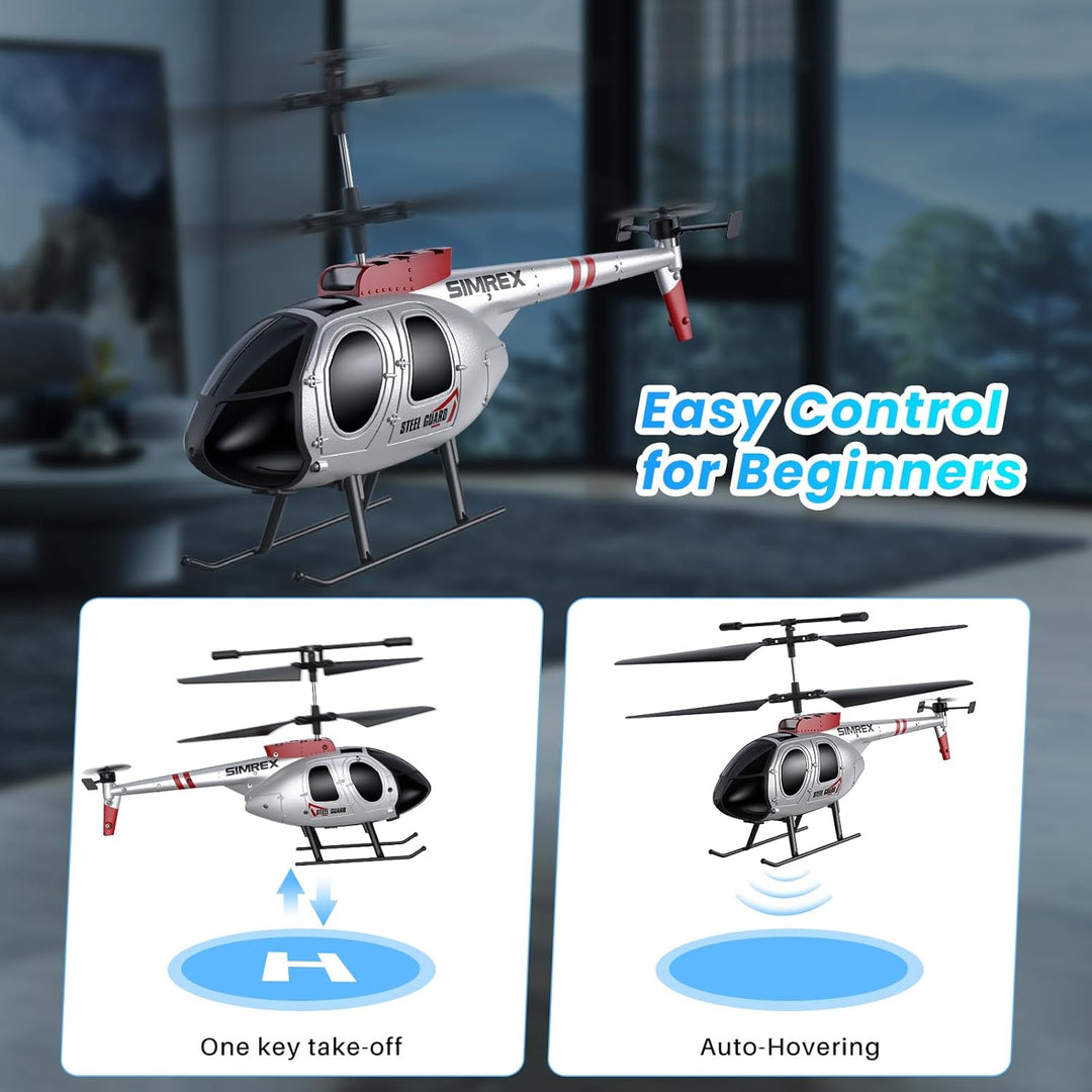 SIMREX Helicóptero RC, Juguete de Helicóptero a Control Remoto para...