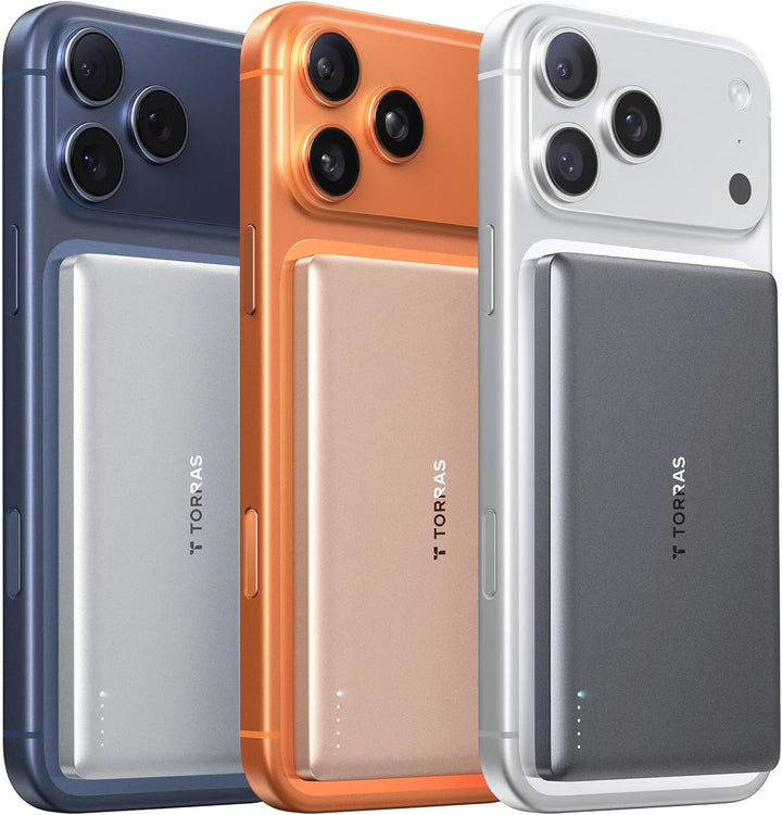 TORRAS MiniMag Power Bank, cargador portátil inalámbrico ultra delg...