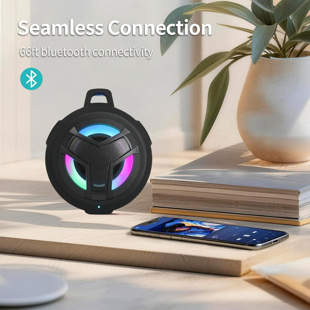 EBODA Altavoz de ducha Bluetooth, altavoces Bluetooth portátiles, a...