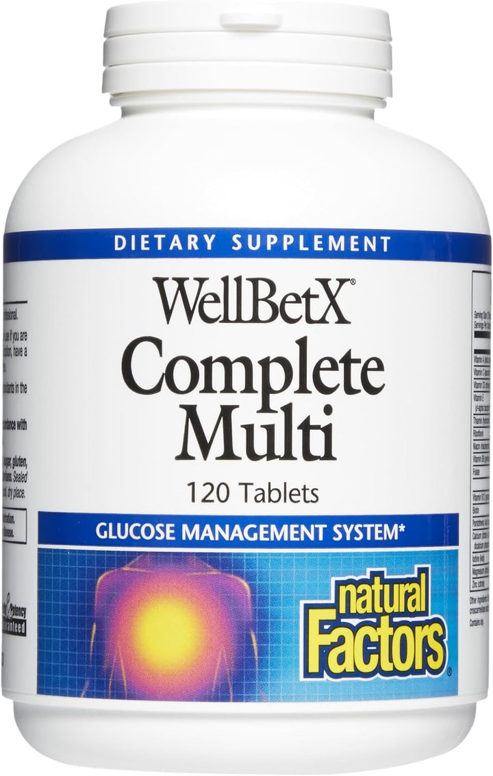 WellBetX Complete Multi by Natural Factors, apoya el metabolismo sa...