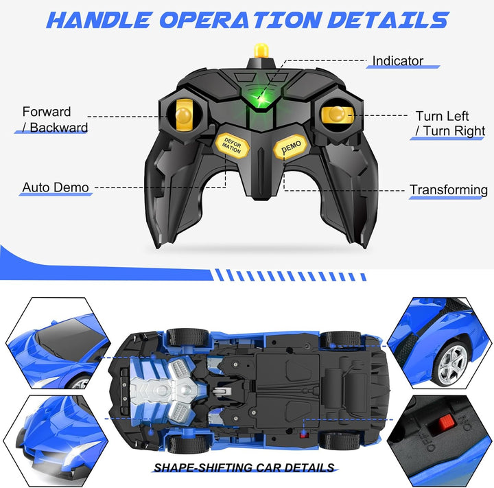 Dolanus Auto a control remoto \u2013 Transformar robot RC Cars, jug...