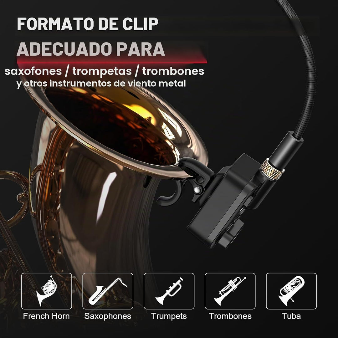 Xvive U7 Sistema Inalámbrico para Saxofón y Trompeta con Transmisor...