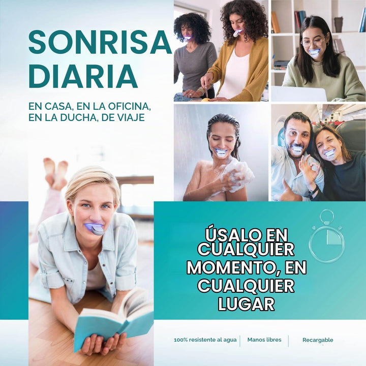 Kit de Blanqueamiento Dental DailySmile con LED - Formulado para Di...